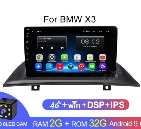  ��������� Android 1G-16G BMW X3 E83 2004-2012