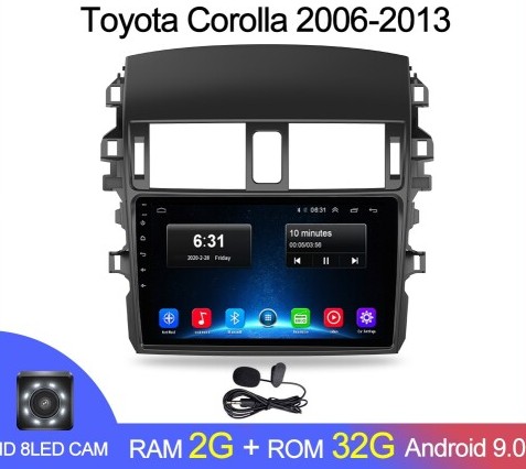  ��������� Android 1G-16G Toyota Corolla E140/150 2007-